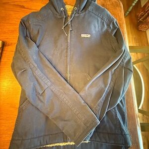 Men's Patagonia Sherpa lined heavy canvas jacket.  Hard to find.